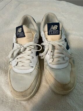New Balance White and Navy CT300 Men's Sneakers